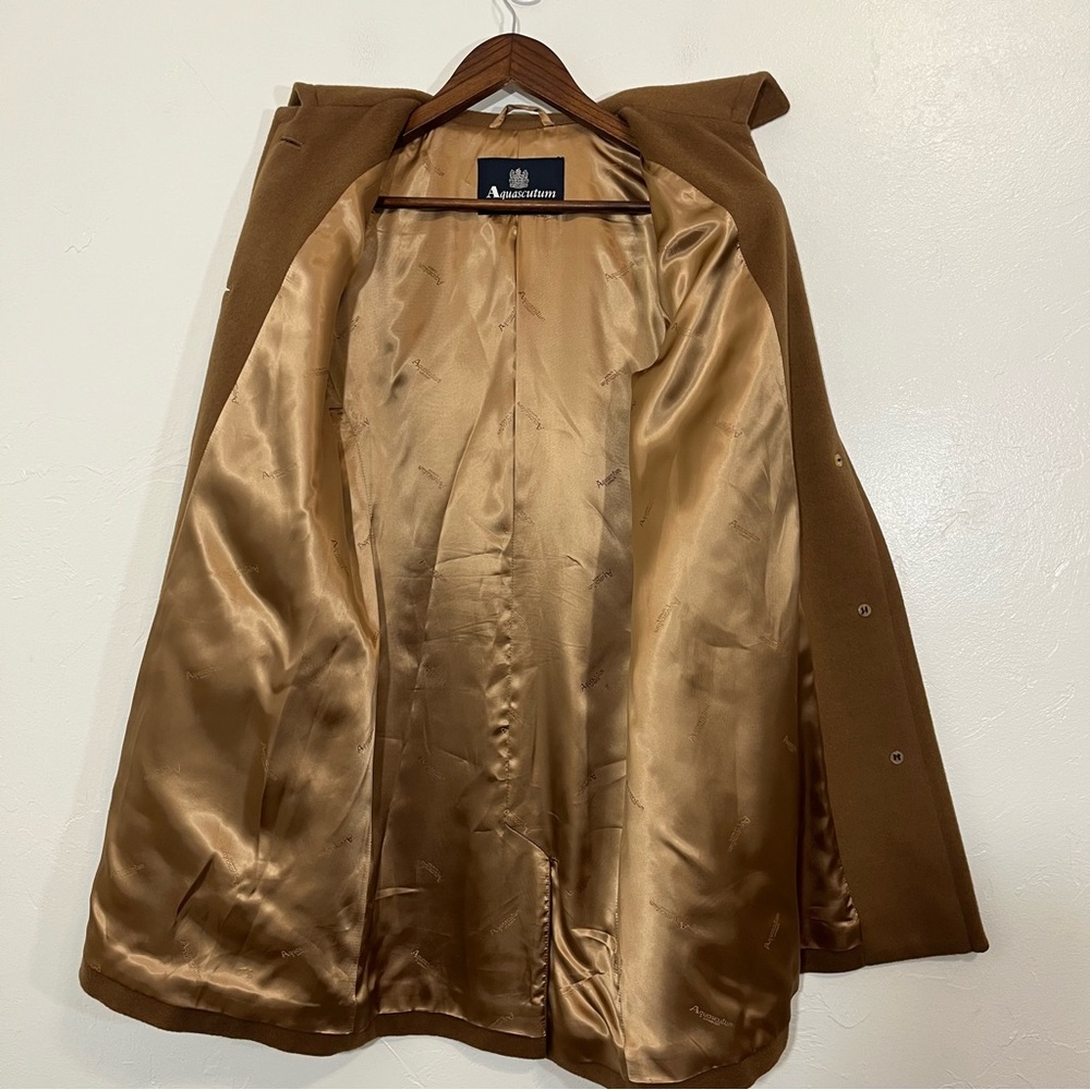 Vintage Aquascutum London Wool Cashmere Angora Coat - Picture 8 of 11